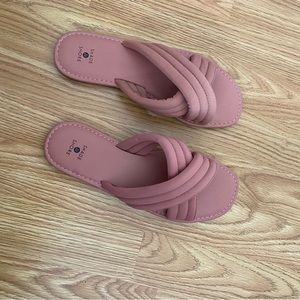 New pink sandals